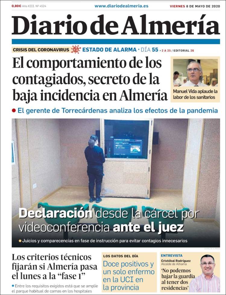 Portada de Diario de Almería (Espa&ntilde;a)