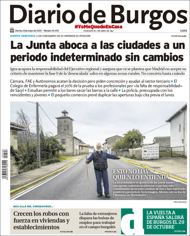 Portada de Diario de Burgos (Espa&ntilde;a)