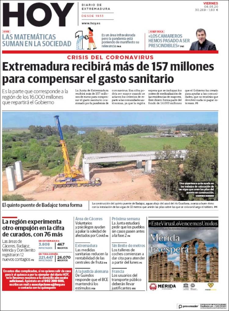 Portada de Hoy - Badajoz (Espa&ntilde;a)