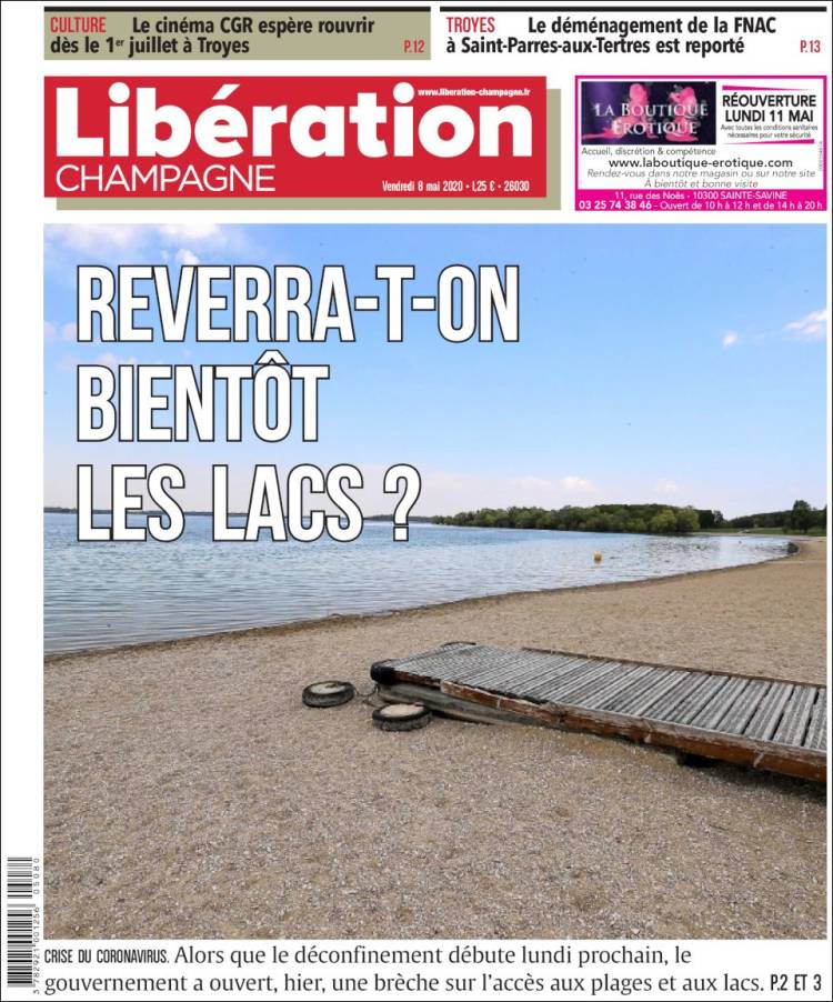 Portada de Libération Champagne (Francia)