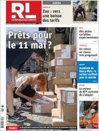 Portada de Le Republicain Lorrain (Francia)