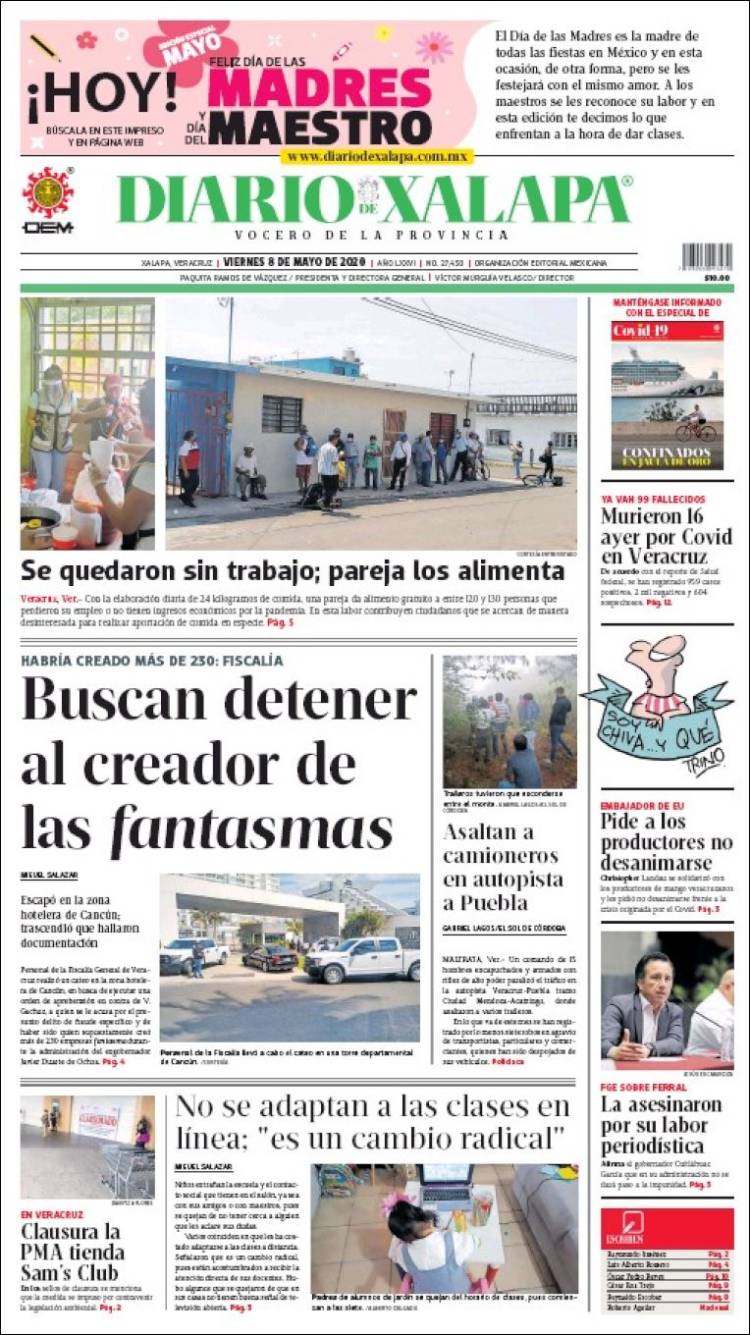 Portada de Diario de Xalapa (México)