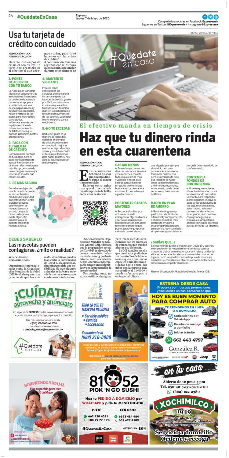 Portada de Expreso (México)