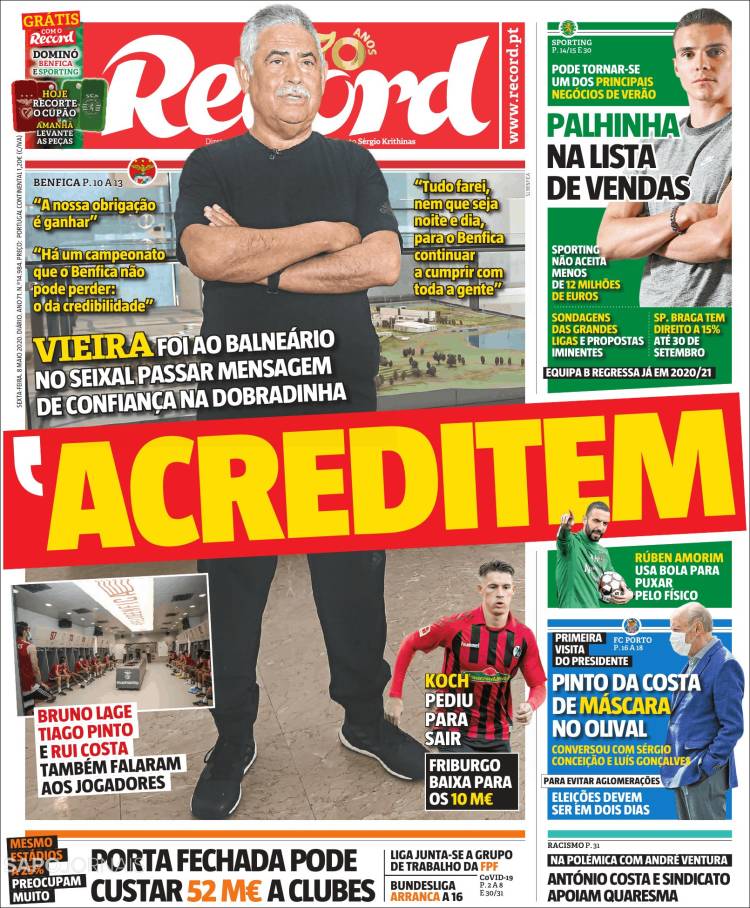 Portada de Record (Portugal)