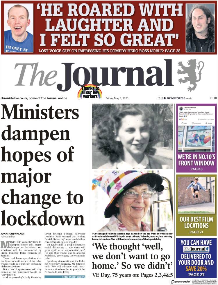 Portada de The Journal (Reino Unido)