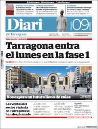 Portada de Diari de Tarragona (España)