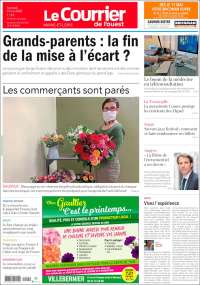 Portada de Le Courrier de l'Ouest (Francia)