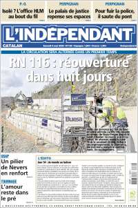 Portada de Le Indépendant (Francia)