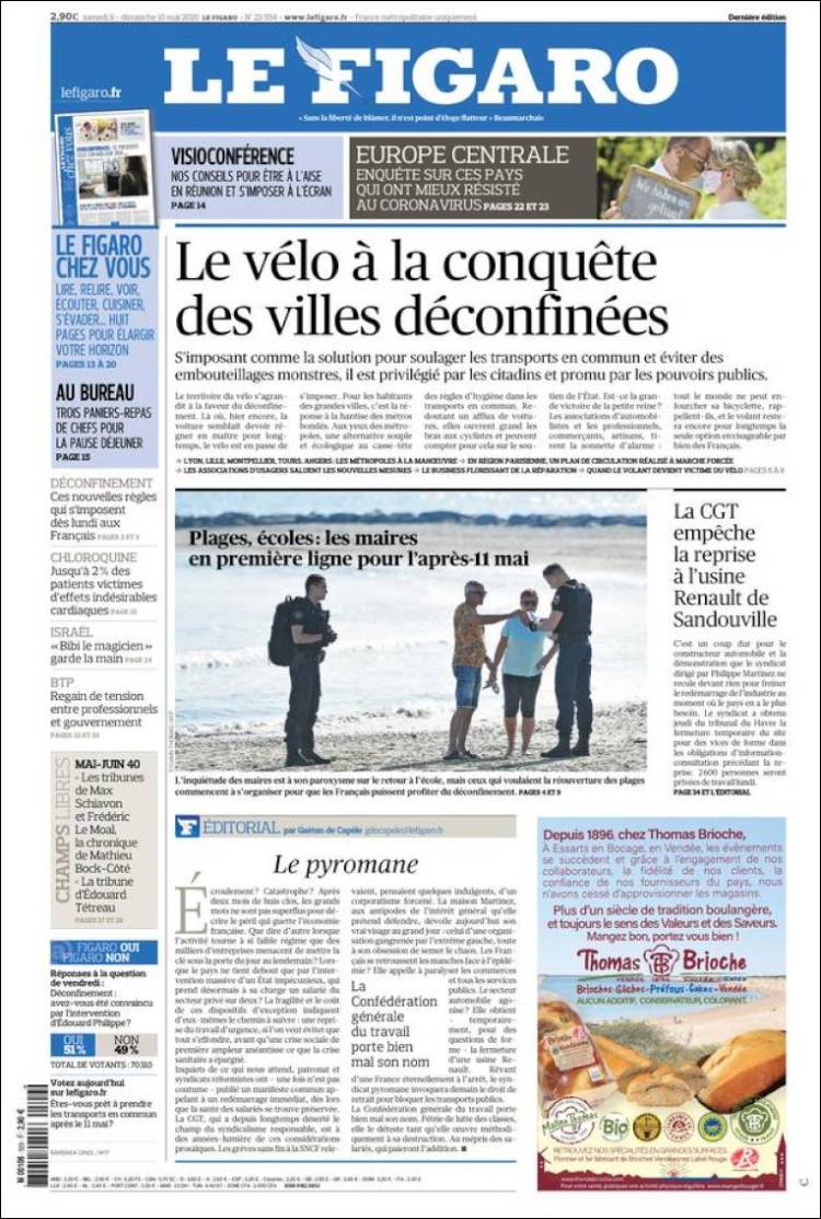 Portada de Le Figaro (Francia)