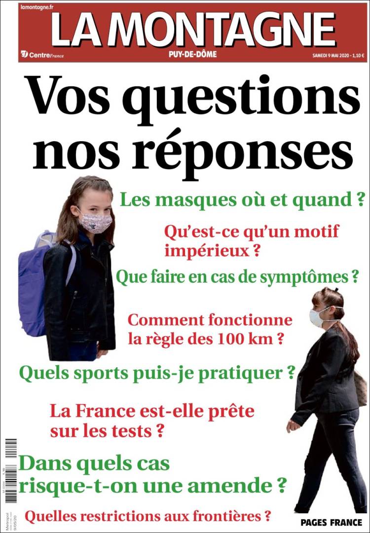 Portada de La Montagne (Francia)