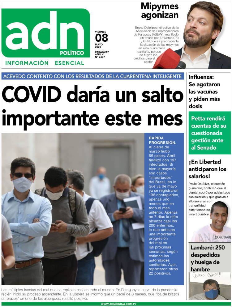 Portada de ADN Paraguayo (Paraguay)