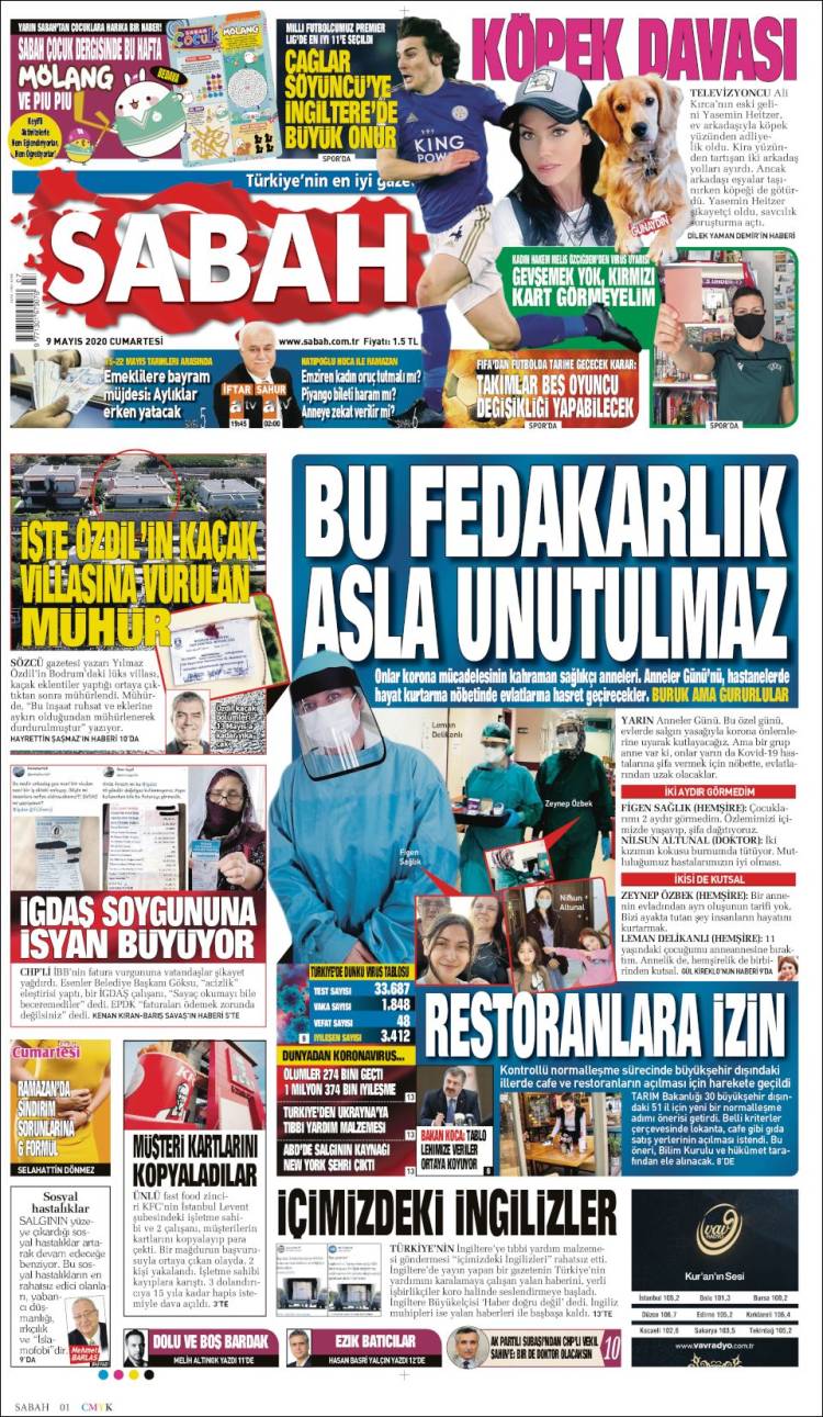 Portada de Sabah (Turqu&iacute;a)