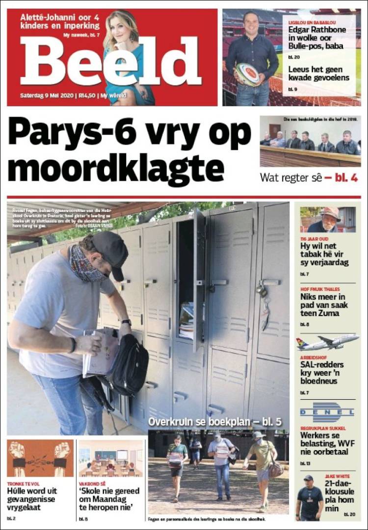 Portada de Beeld (Sud&aacute;frica)