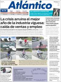 Portada de Atlántico Diario (Espagne)