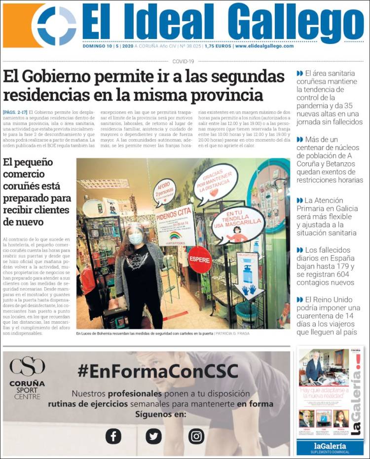 Portada de Diario de Ferrol (Spain)
