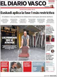 Portada de Diario Vasco (Espagne)