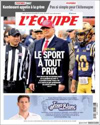 Portada de L'Equipe (Francia)