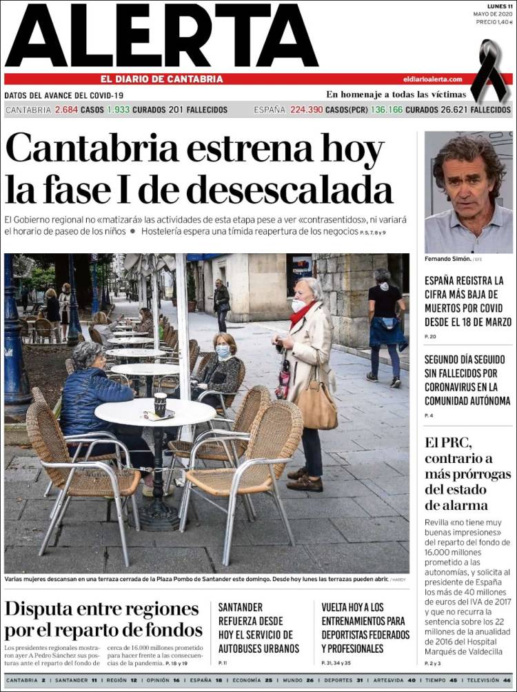 Portada de Alerta - El Diario de Cantabria (España)