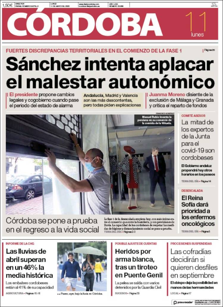 Portada de Diario de Córdoba (España)