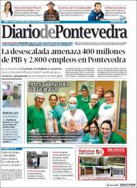 Portada de Diario de Pontevedra (España)