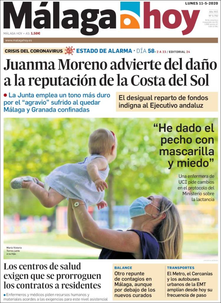 Portada de Málaga Hoy (España)