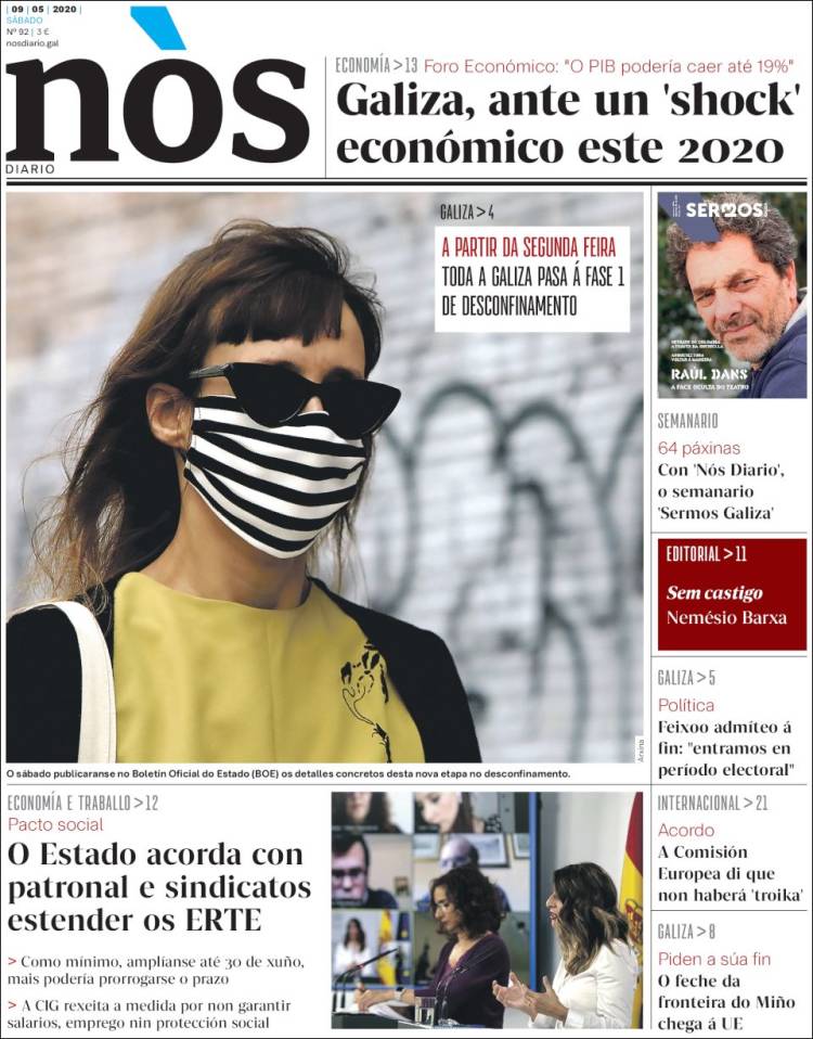 Portada de Nòs Diario (España)