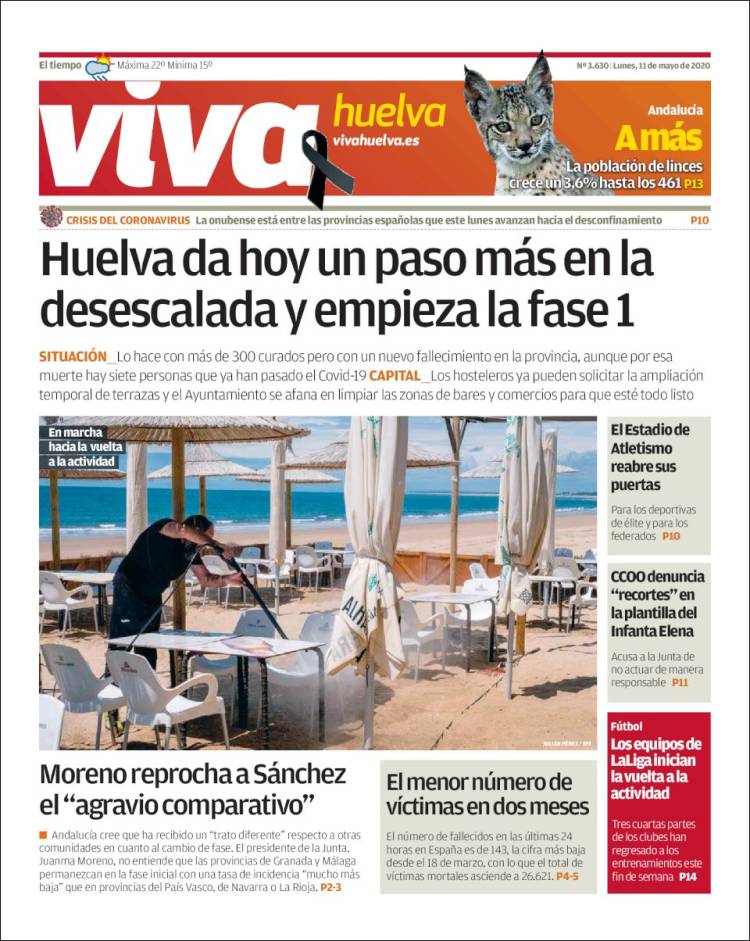 Portada de Viva Huelva (España)