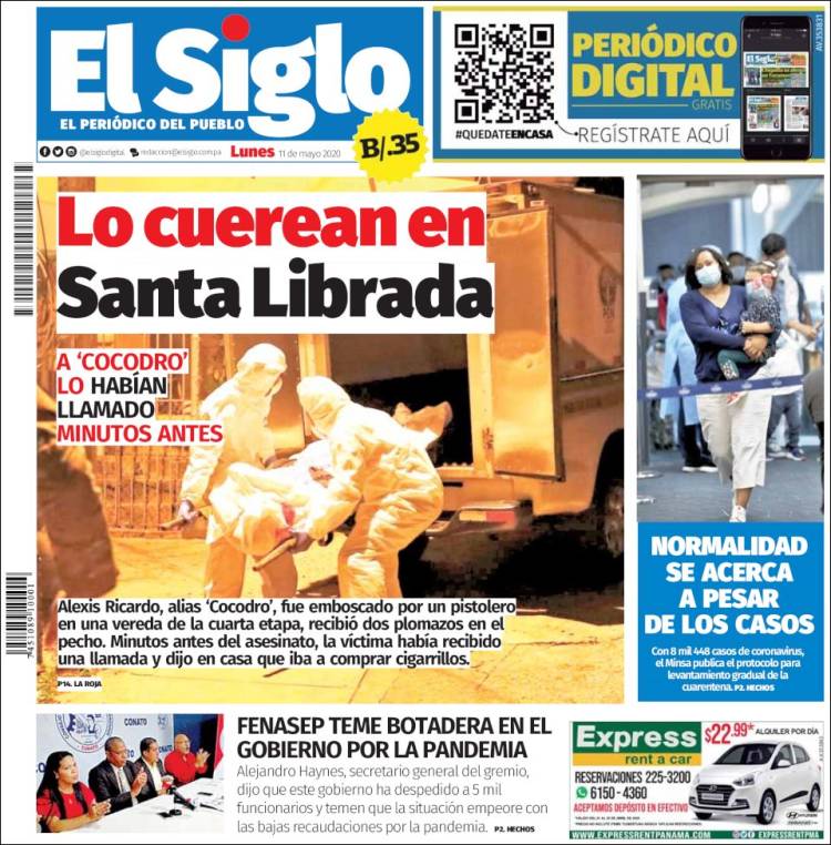 Portada de El Siglo (Panam&aacute;)