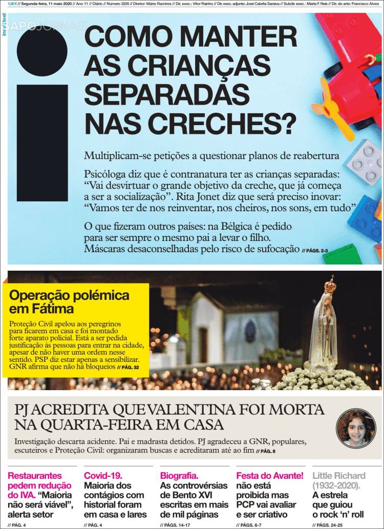 Portada de I - informação (Portugal)