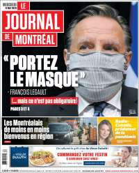 Portada de Le Journal de Montréal (Canadá)