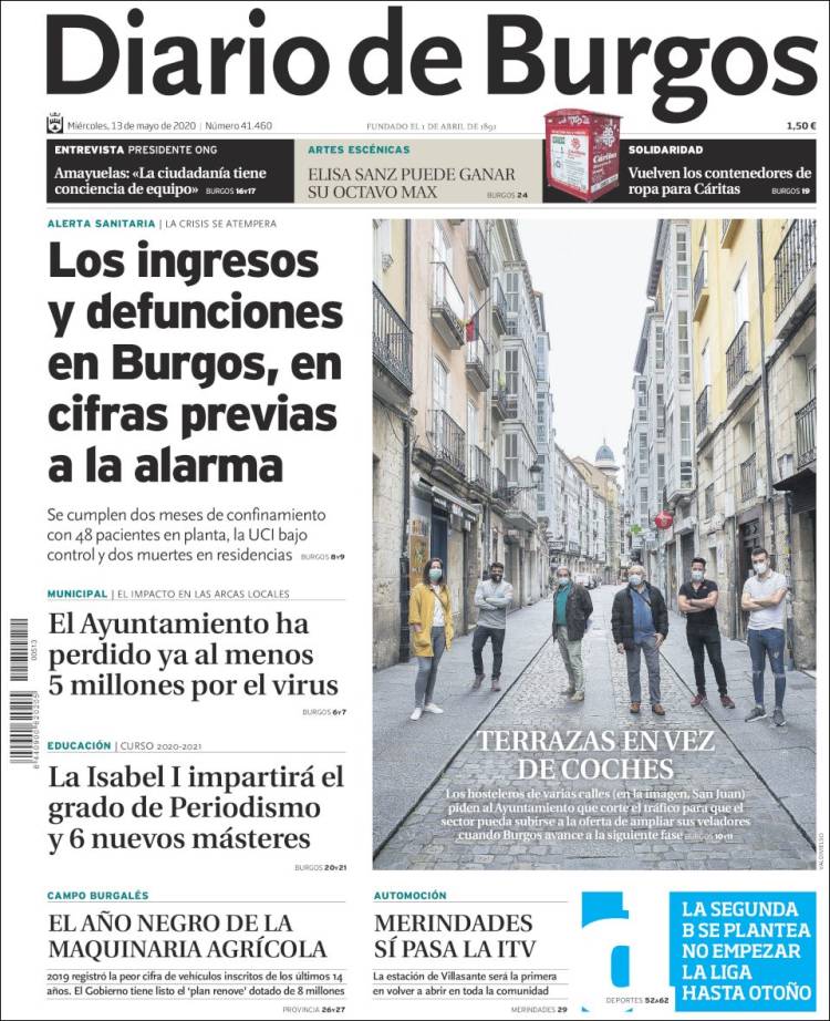 Portada de Diario de Burgos (Espa&ntilde;a)