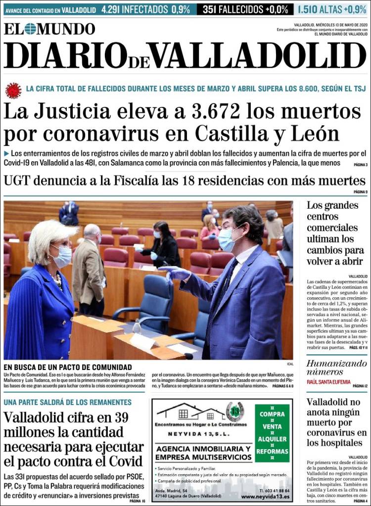 Portada de Diario de Valladolid (Espa&ntilde;a)