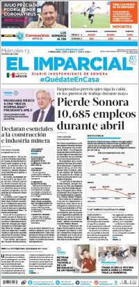 Portada de El Imparcial (México)