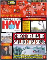 Portada de San Luis Hoy (México)