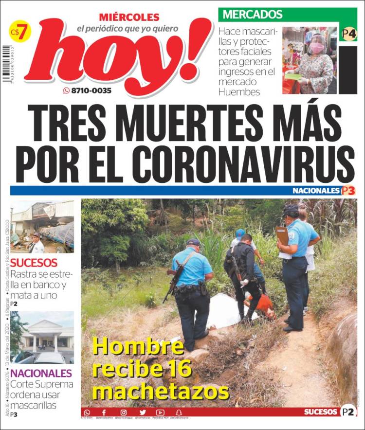Portada de Hoy (Nicaragua)