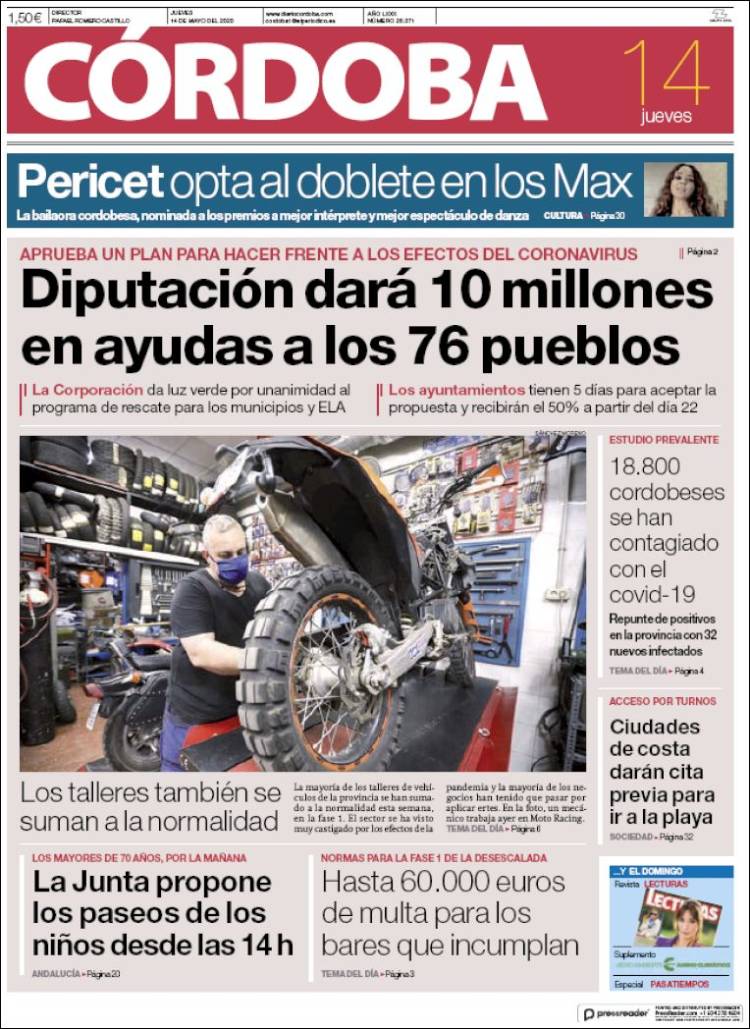 Portada de Diario de Córdoba (Espa&ntilde;a)