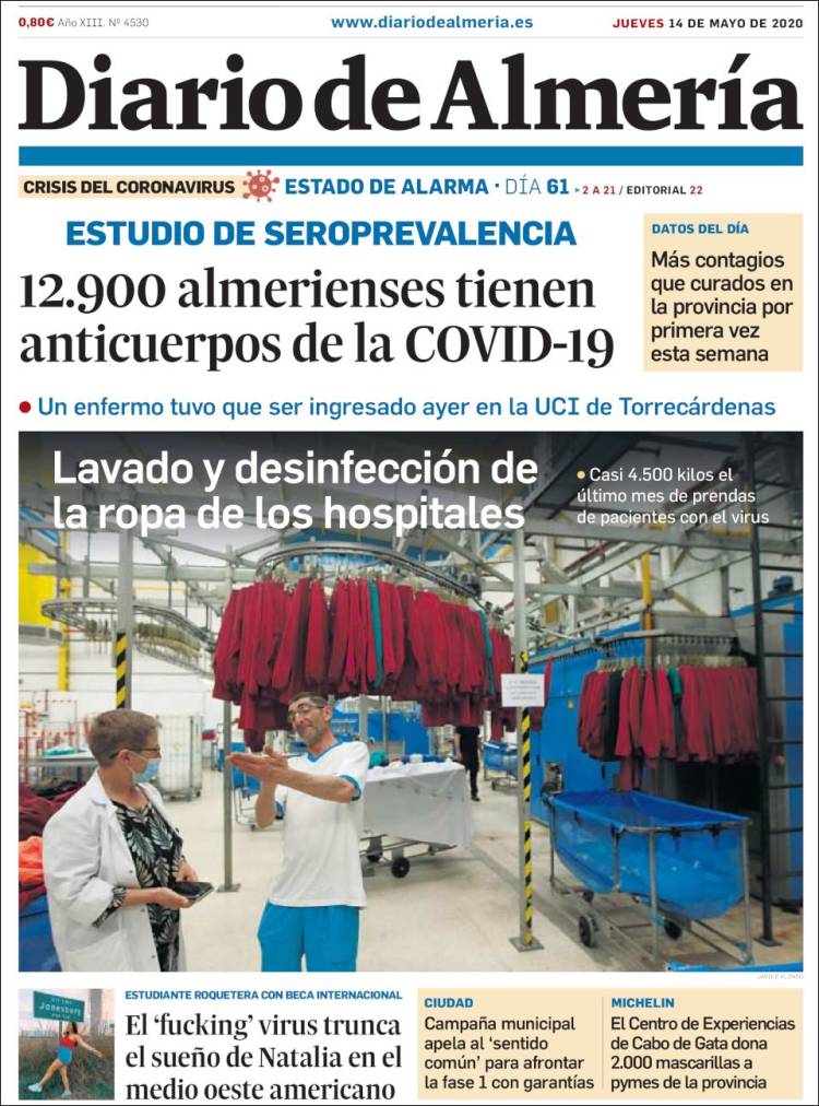 Portada de Diario de Almería (Espa&ntilde;a)