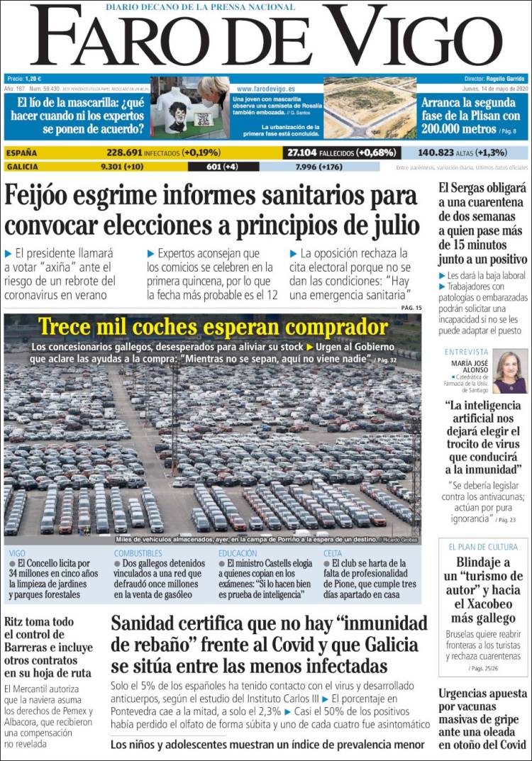 Portada de Faro de Vigo (Espa&ntilde;a)