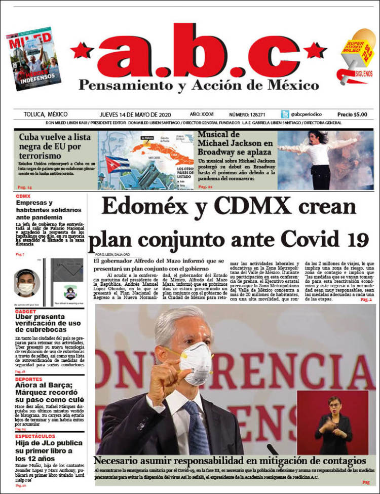 Portada de A.B.C.  (Mexico)