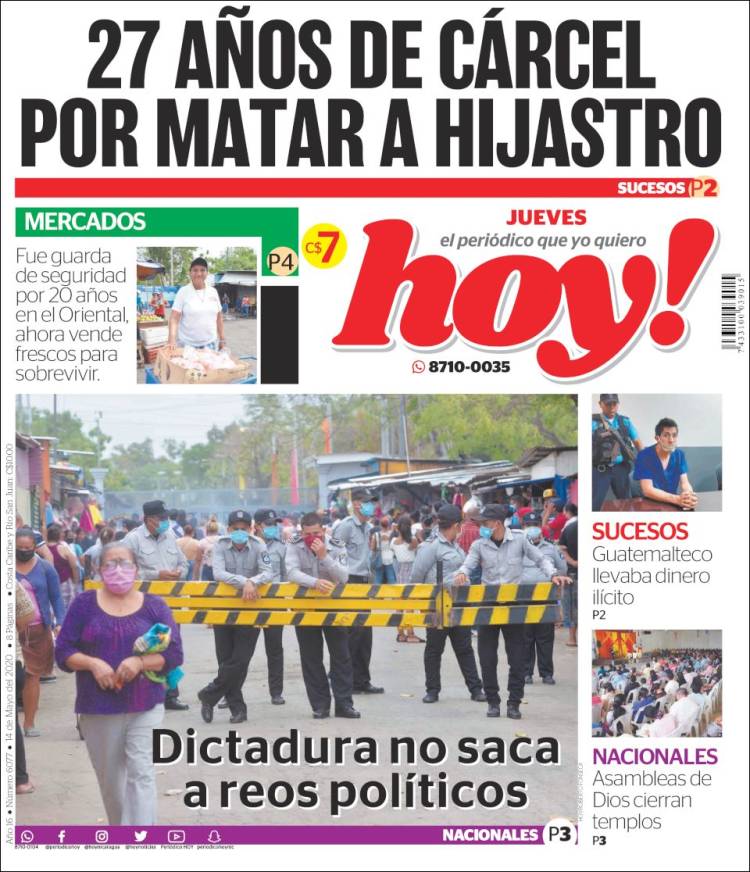 Portada de Hoy (Nicaragua)