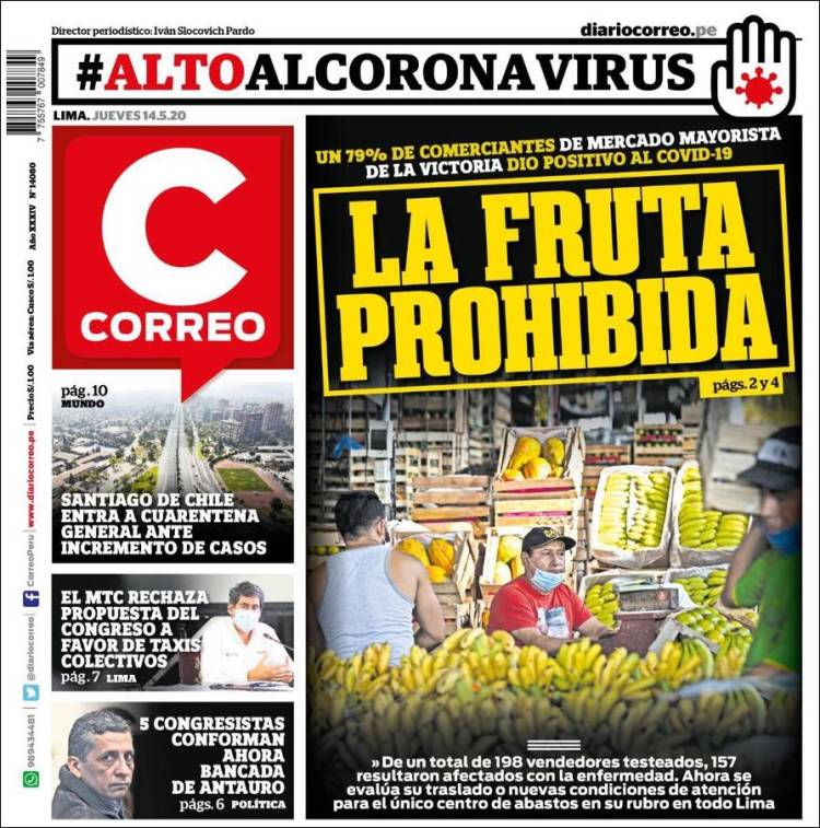 Portada de Diario Correo (Per&uacute;)