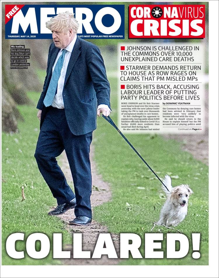 Portada de Metro (Reino Unido)