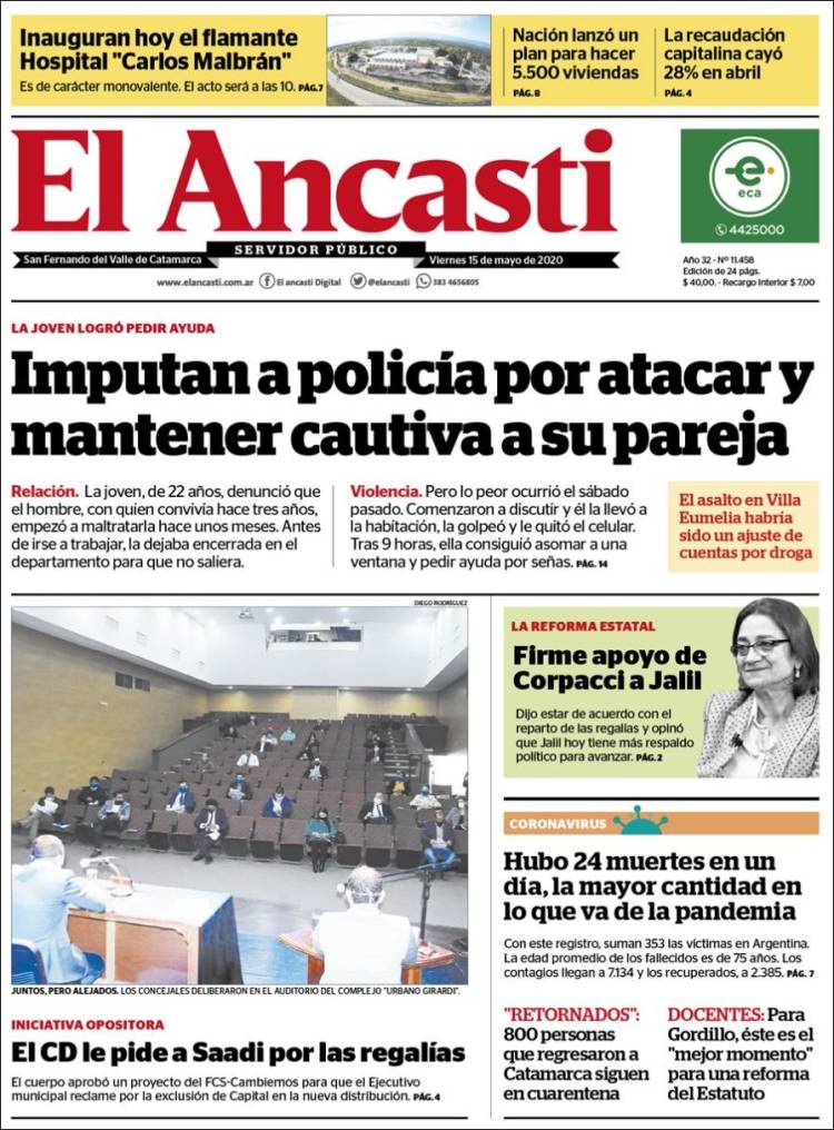 Portada de El Ancasti (Argentina)