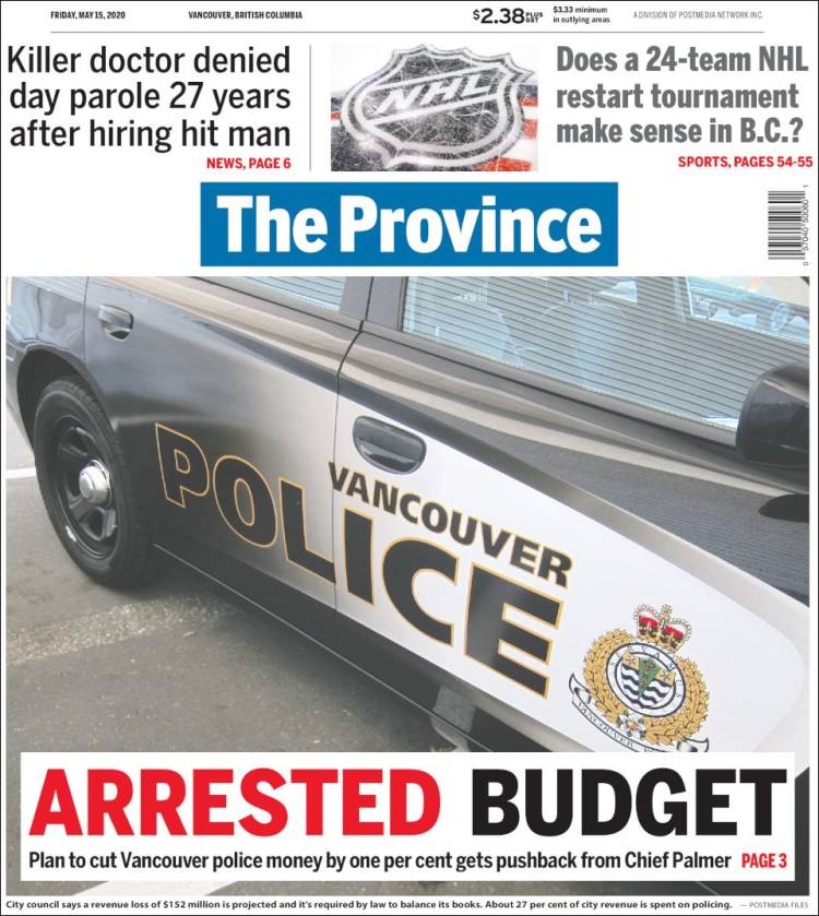 Portada de The Province (Canada)