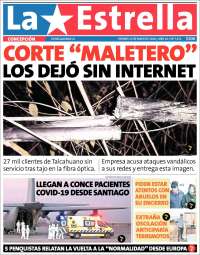 Portada de La Estrella de Concepción (Chile)