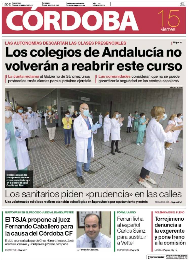 Portada de Diario de Córdoba (Espa&ntilde;a)