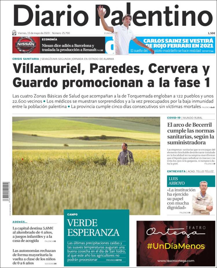 Portada de Diario Palentino (Espa&ntilde;a)