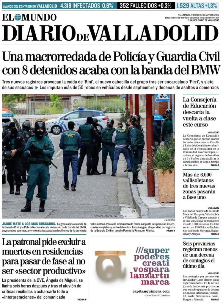 Portada de Diario de Valladolid (Espa&ntilde;a)