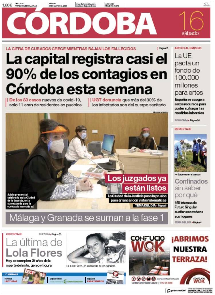 Portada de Diario de Córdoba (Espa&ntilde;a)