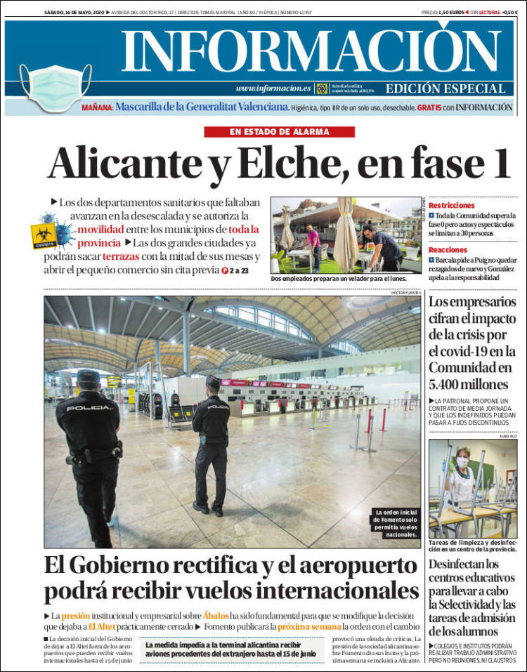 Portada de Diario Información (Espa&ntilde;a)